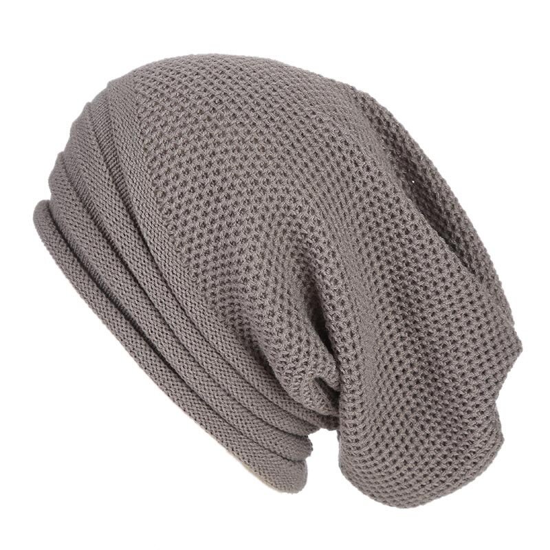 Baggy Slouchy Wool Knised Beanie Hat、男性と女性のための暖かいキャップ、スキー用の特大の冬の帽子、apploo