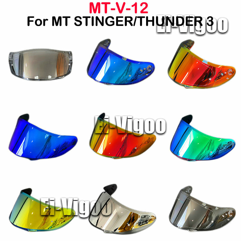 Protector de casco de MT-V-12 para MT STINGER, piezas de repuesto para MT THUNDER 3, visera 3SV