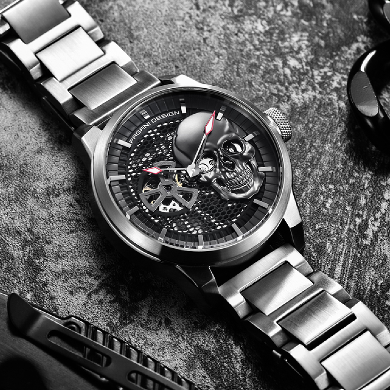 Novo PAGANI DESIGN Relógios masculinos Negócios Relógio de pulso Homens Esqueleto Relógios Mecânicos Para Homens Tourbillon Automatic Watch Men