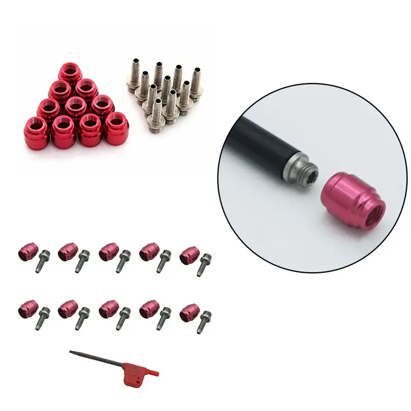 10 Set Loading Head Tubing Brake Oil Needle Olive Head For AVID Stealthama Jig Quick Installation Hydraulic Disc Brake Parts