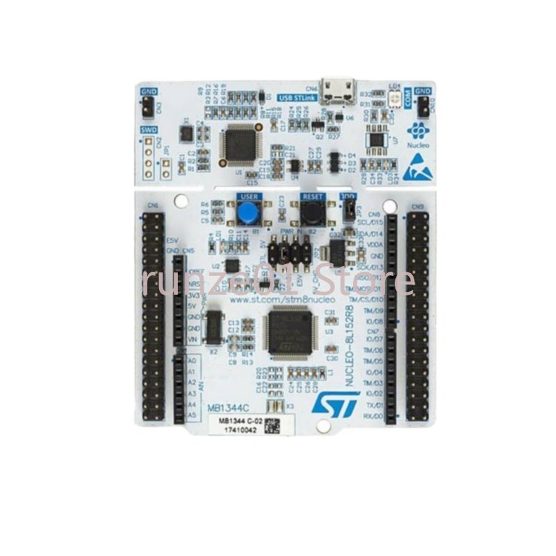 Placa do desenvolvimento do NUCLEO-8L152R8, microcontrolador STM8L152R8T6, consumo ultra-baixo da potência