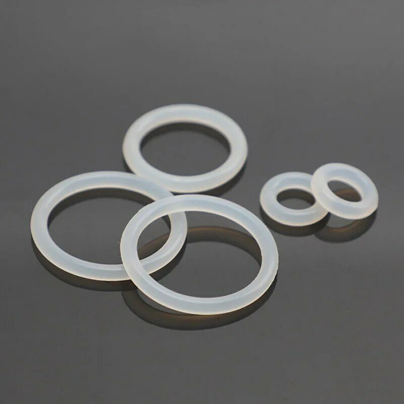 10 sztuk OD 12mm-80mm CS 4.0mm biały VMQ silikonowy pierścień wodoodporny wodoodporny podkładka gumowa izoluje okrągły O kształt uszczelka