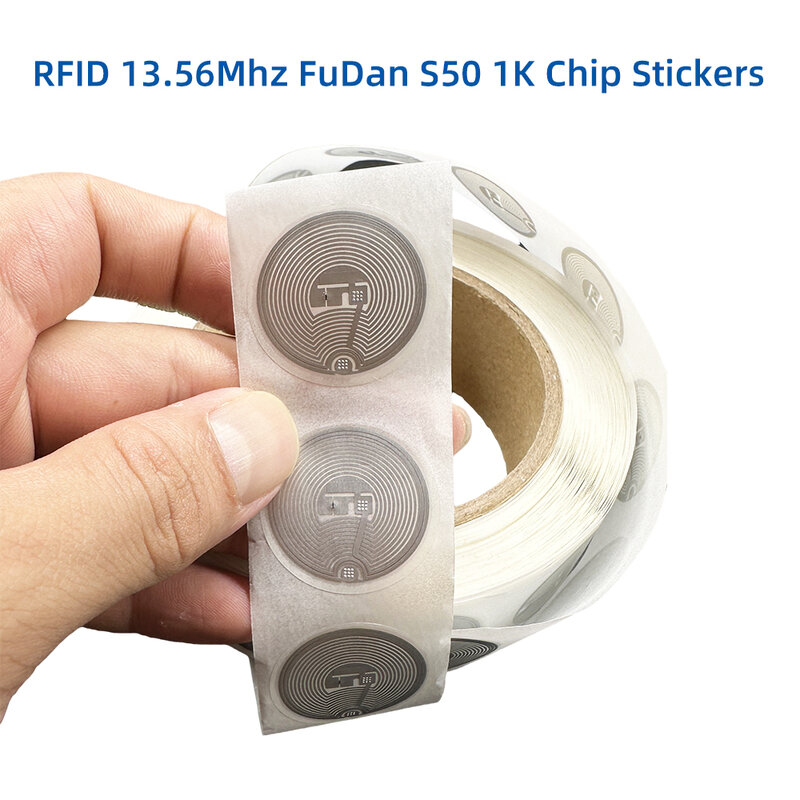 20pcs RFID S50 Smart Tag 14443A Classic 1K EV1 S50 Wet Inlay Sticker F08 1024 Bytes Lable RFID Tags IC M1 TAG