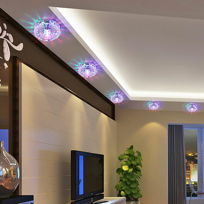 Okrągłe LED lampy sufitowe Nordic kryty połysk żyrandol kuchnia lampa sufitowa dekoracja oświetlenie do salonu domu Fixtu
