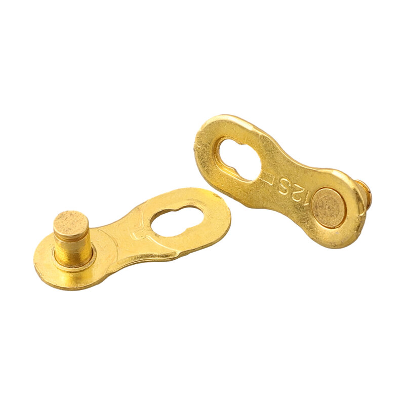 Chain Quick Release Durable and Practical Golden Bicycle Chain Buckle Single Speed to 12 Speed Compatibility Easy to Use
