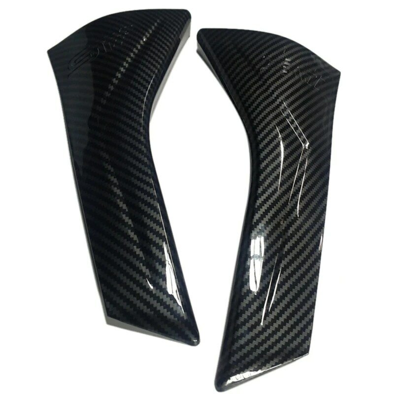 Carbon Fiber Style Rear Window Side Spoiler Wing Strip Protection Trim for XV
