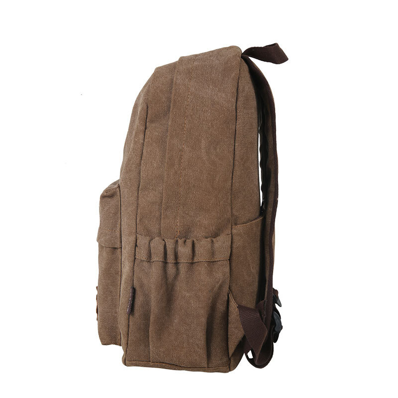 حقيبة ظهر قماشية للرجال ، سعة بسيطة كبيرة غير رسمية ، حقيبة مدرسية متعددة الوظائف ، حقيبة طالب ، حزمة سفر ، جديدة