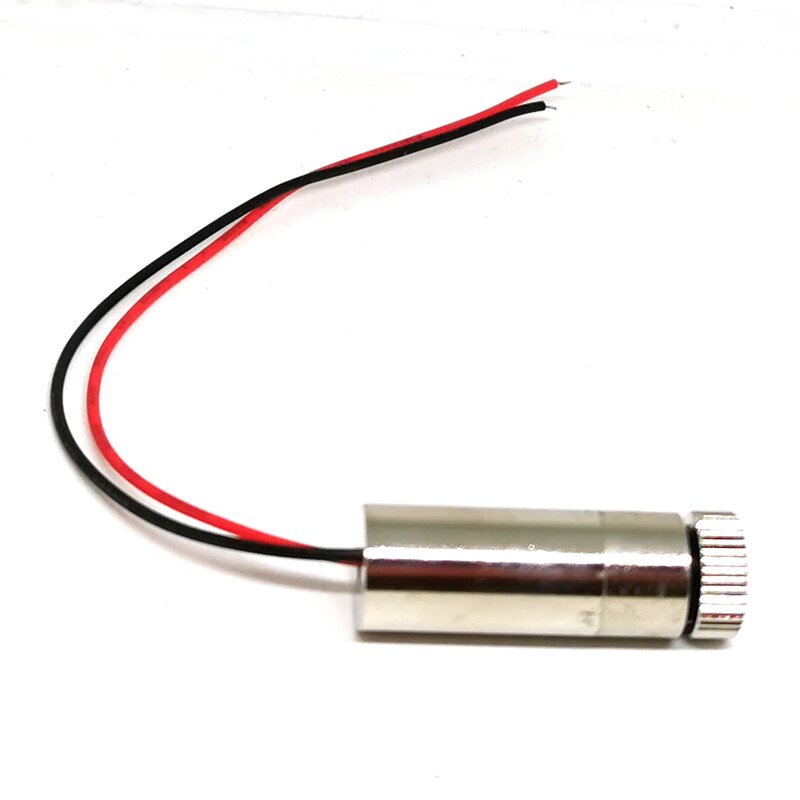 Módulo de diodo láser rojo enfocable, punto/línea/cabeza cruzada, 12x35mm, 10/30/50/100/200mW, 650nm