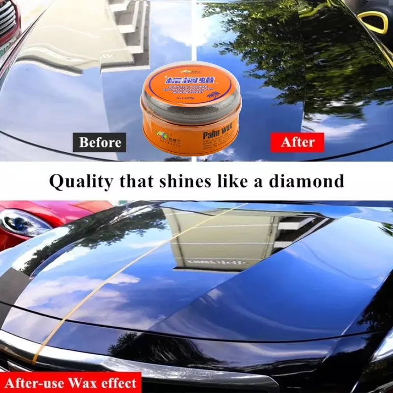 Cera de pulido para coche, solución para el cuidado de la reparación de arañazos, agente impermeable, cristal duro