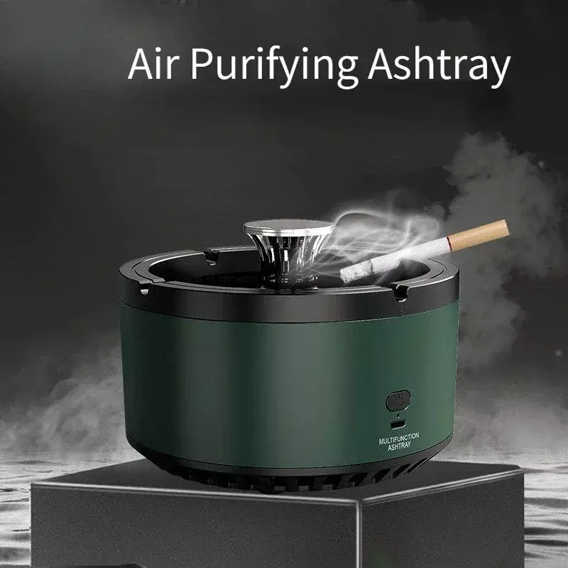 Multifunctional Smart Ashtray Household Rechargeable Smoke Removal Air Purification Machine Portable Cigar Ashtray