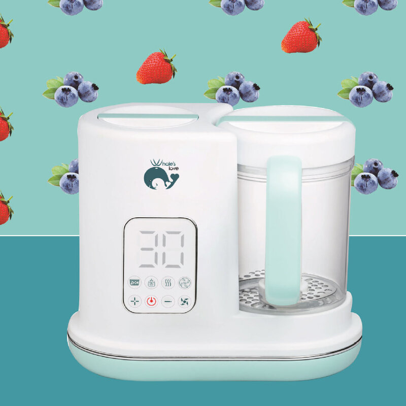 Procesador de alimentos todo en uno para bebés, licuadora de alimentos para bebés, molinillo al vapor, máquina de cocina automática sin BPA