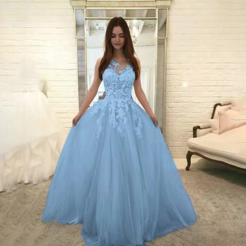 2023  New Wedding Dress Sexy Lace Wedding Dress Three-color Dress Plus Size Conventional Sleeve  Round Neck Dress
