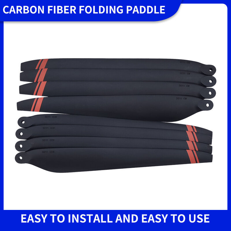 4 PCS HW X8 plus Carbon Material UAV Folding Paddle 3011 Security Monitoring Plant Protection Drone Wing