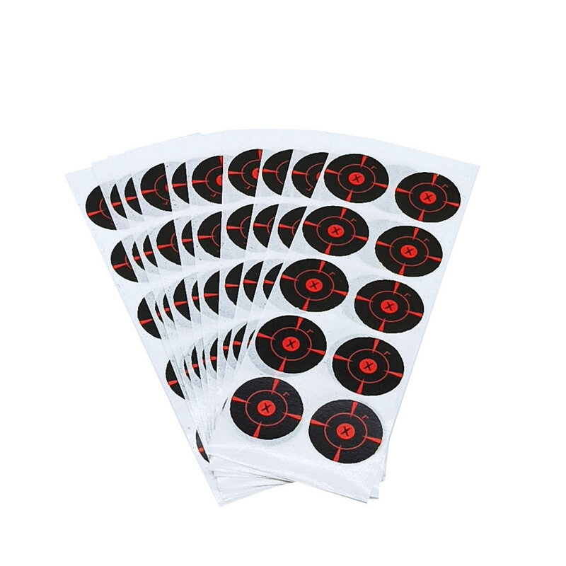 100 buah/pak stiker Target cipratan percikan penutup tambalan kertas berperekat Target untuk menembak perlengkapan menembak panahan