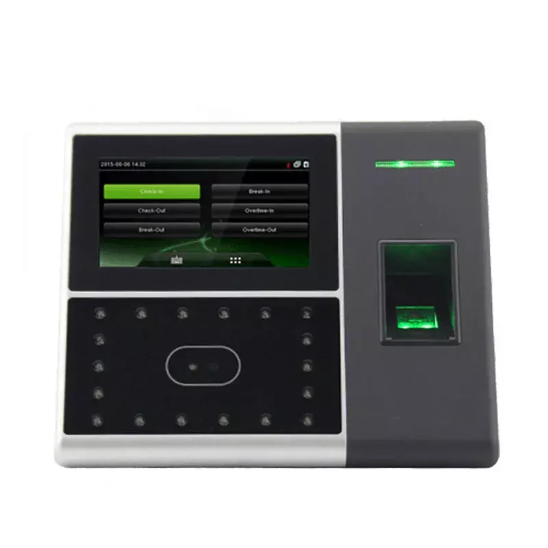 Reconhecimento Facial Biométrico Máquina Gravador De Tempo, Sistema De Controle De Acesso De Impressão Digital, Gravador Relógio, Máquina ZK, iFace302