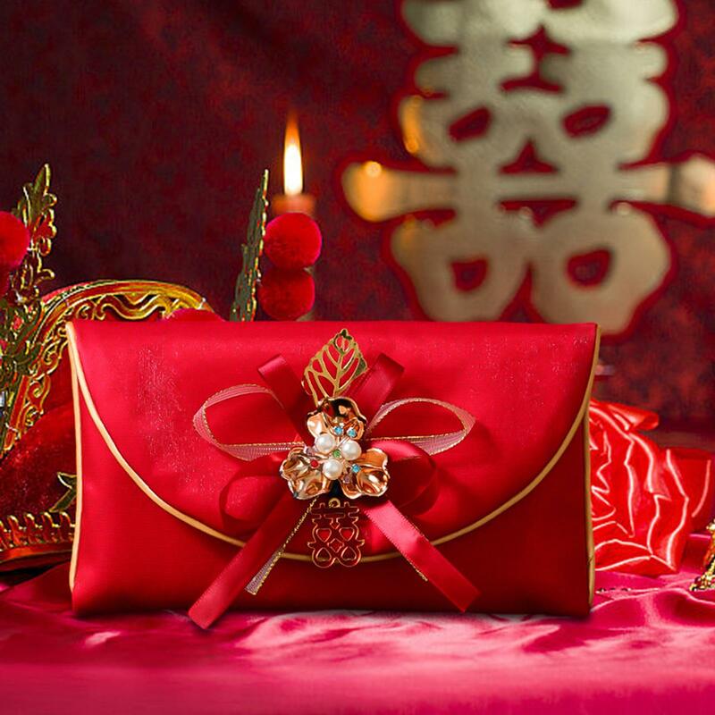Amplop merah pernikahan Tiongkok Hongbao amplop pernikahan Tiongkok untuk hadiah pernikahan ulang tahun Festival Musim Semi pertunangan Tahun Baru