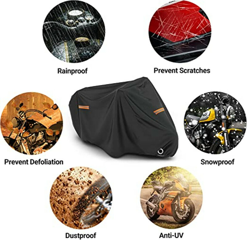 Thick Oxford Motorcycle Waterproof Cover Universal Outdoor Protection Dust Motorbike Rain Cover Sunshade Dustproof Uv Protective