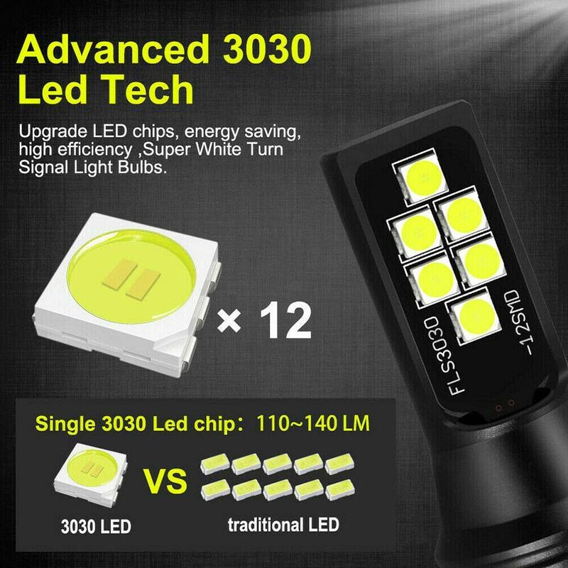 Bombilla LED antiniebla HB4 9006 Advanced 3030 SMD, lámpara de circulación diurna DRL, blanco frío 6000K, 2 uds.