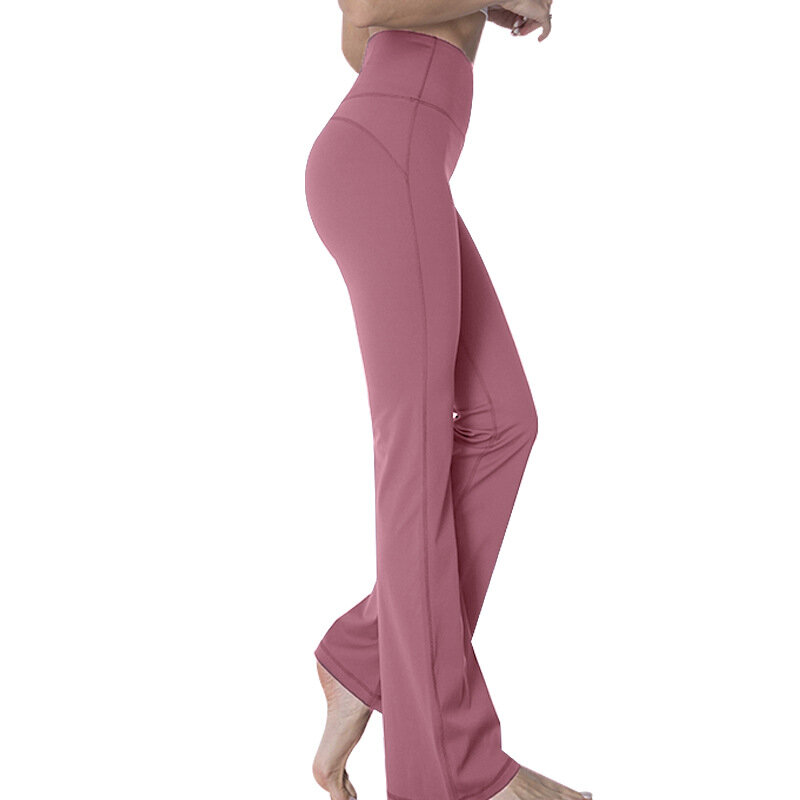 Damskie luźne spodnie do jogi z wysokim stanem o długości 22 l do fitnessu i spodni do jogi o wysokiej elastyczności.