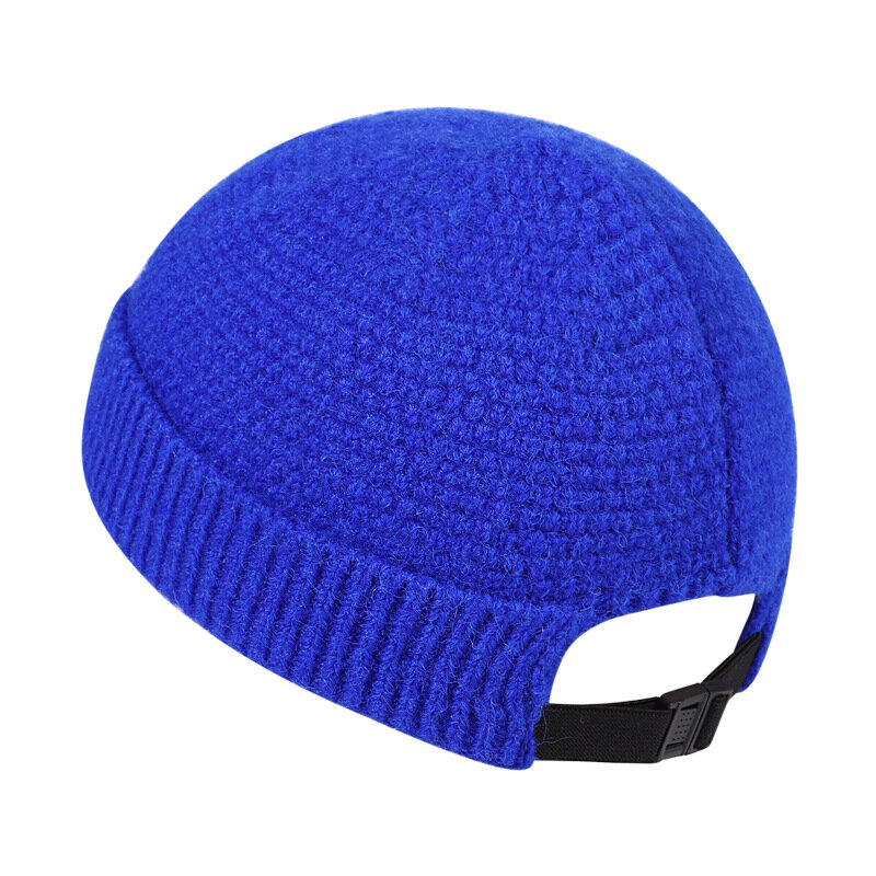 Теплая вязаная шапка в стиле ретро для мужчин и женщин, матросский головной убор со складками и черепами, регулируемая шапка без козырька, хип-хоп, Шапка-бини