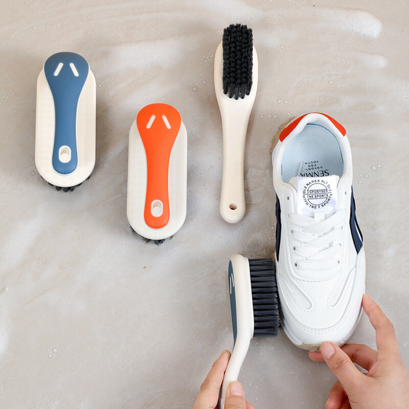Zapatos con cepillo de cerdas suaves para el hogar, cepillo de lavandería especial para lavado de zapatos, cepillo de limpieza multifuncional de mango largo