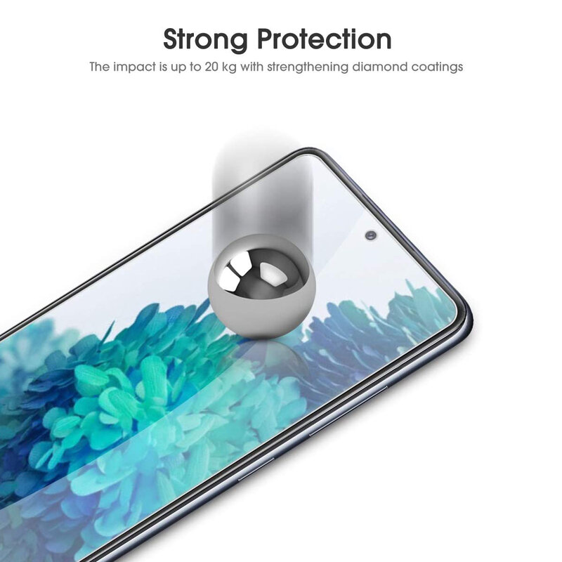 Kaca pelindung layar untuk Samsung Galaxy S20 FE, kaca Tempered pelindung layar 2/4 buah, kaca Tempered untuk Samsung Galaxy S20 FE 5G G780 G781