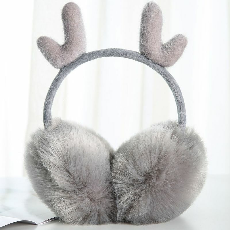 ฤดูหนาวกลางแจ้งขี่อุ่น Earflap Chrismas ผู้หญิงอบอุ่น Earmuffs น่ารักหูหมวกฤดูใบไม้ร่วง