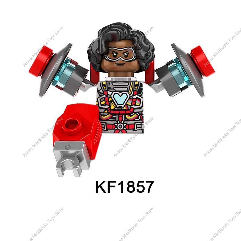 KF6178 Black Okoge Namor mckenie Ironheart Panther MK2 Heroes Mini-figuras de bloques de construcción de plástico de juguete para niños