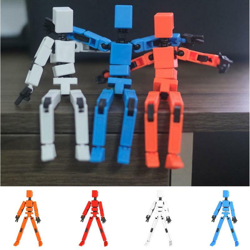 Model Multi Joint Movable Mini Doll Mechanical Figures Printing Customized Mechanical Style Lucky Toy Play stress relieve