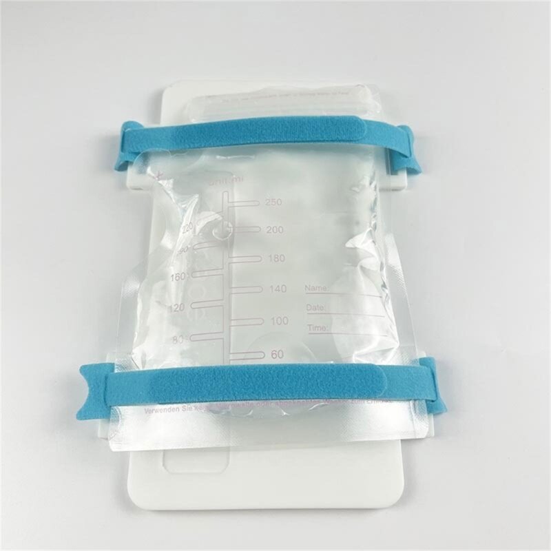 Braçadeira prática suporte para saco leite materno para armazenar sacos organizadores leite materno