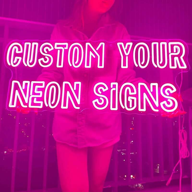 Lampu Neon Led, tanda Neon kustom pribadi, kuku toko bisnis Logo pesta ulang tahun dekorasi pernikahan ruang dinding lampu malam