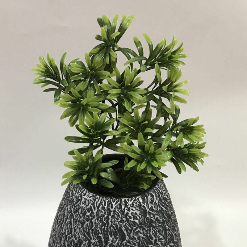 Brand New Artificial Pine Plant Family Lifelike Non-toxic Simulation Potted-Tree 45cm Courtyard Fake Green Plant