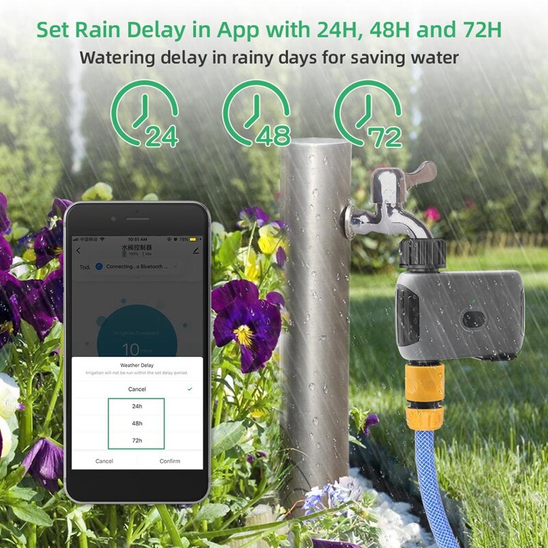 Wifi Slimme Watertimer Voor Tuinslang, Sprinkler Irrigatietimer Met Hub, Voor Tuya Automatische Bewateringstimer