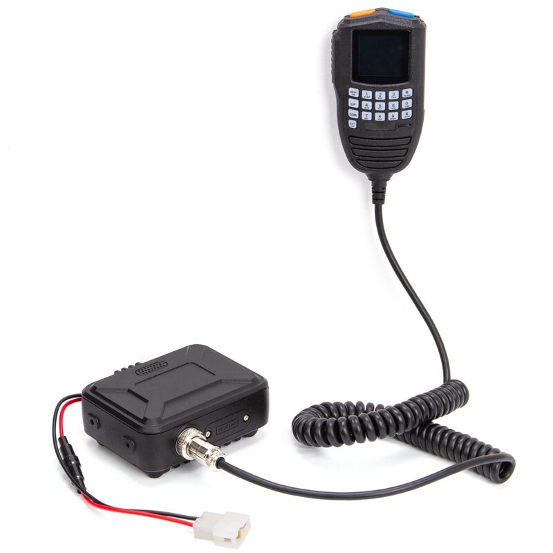 KT-WP12 Mini Car Walkie Talkie VHF UHF Dual Band Handheld Microphone Display And Control Scrambler Mini Mobile Radio Durable