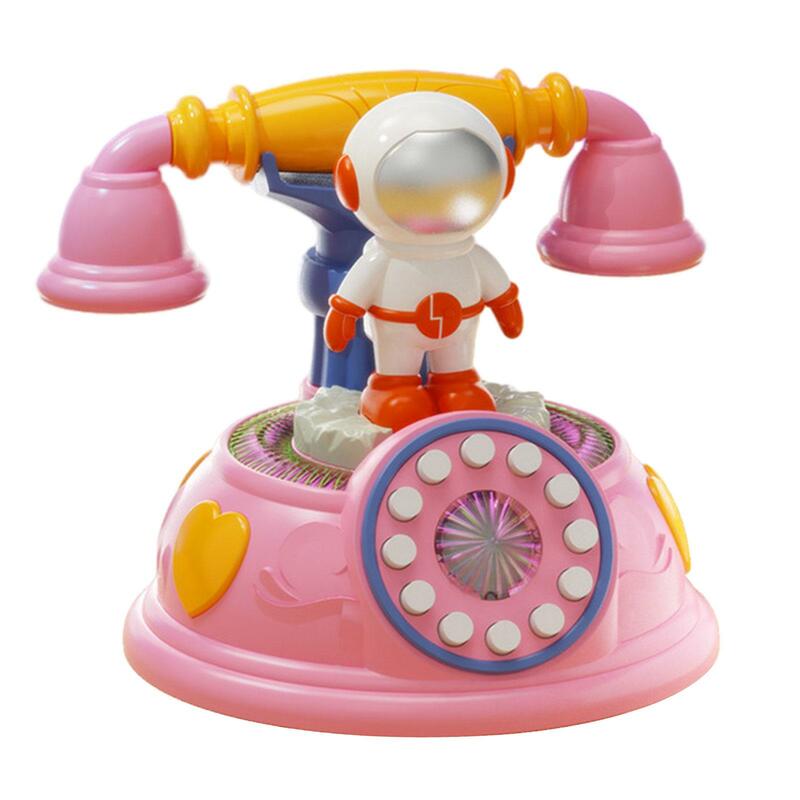 Cartoon Baby Musical Cartoon Astronaut Phone Toy Durable Montessori Toy for Boys Girls Party Favors Child Preschool Creative Toy