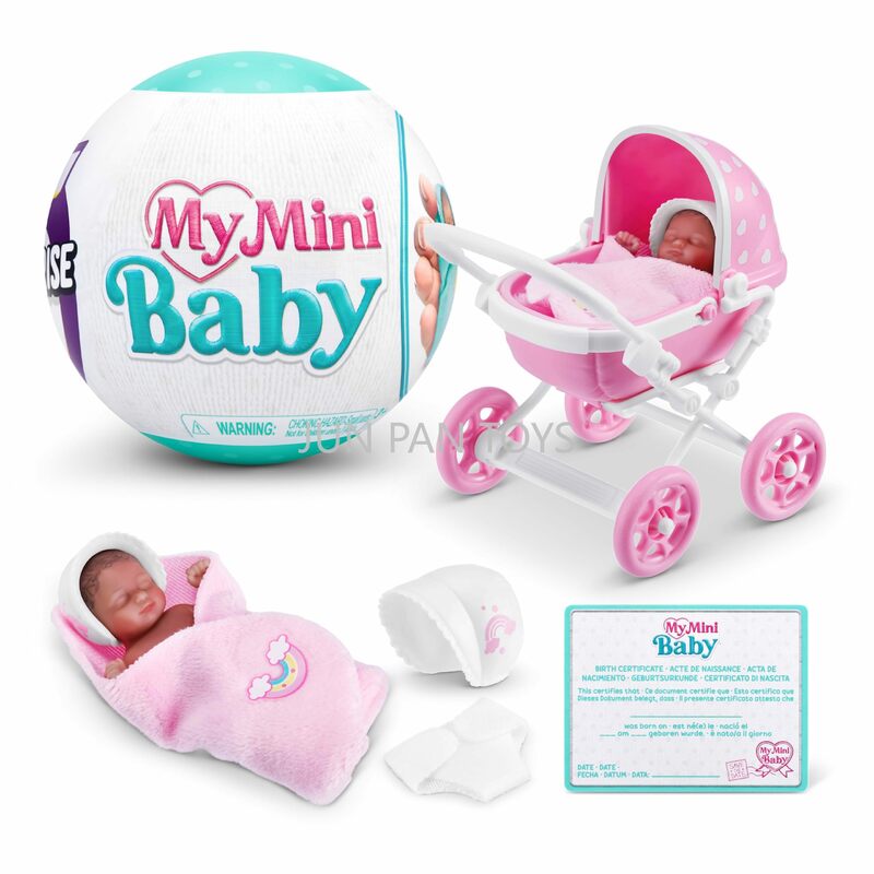 Zuru 5 Surprise My Mini Baby Series 1 Collection Mystery Capsule Toy pour filles, Miniature réaliste, Playset et accessoires