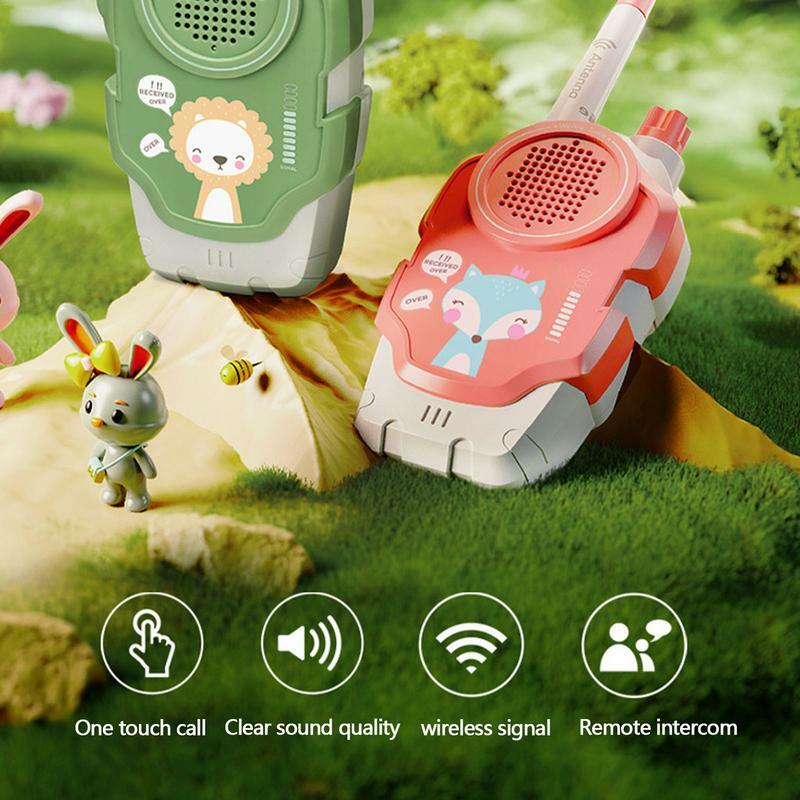 Walkie Talkies For Kids Wireless Cartoon 2pcs Walkie Talkie Portable Outdoor Interphone Toy Handheld Mini Girl Walkie Talkies