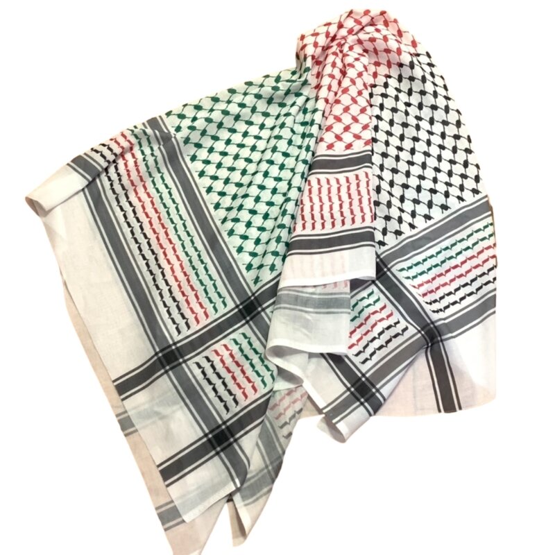 Zarter arabischer Schal für Männer und Frauen, Winter, leicht, Gebetsschal, Festival, Party, winddichter Schal mit