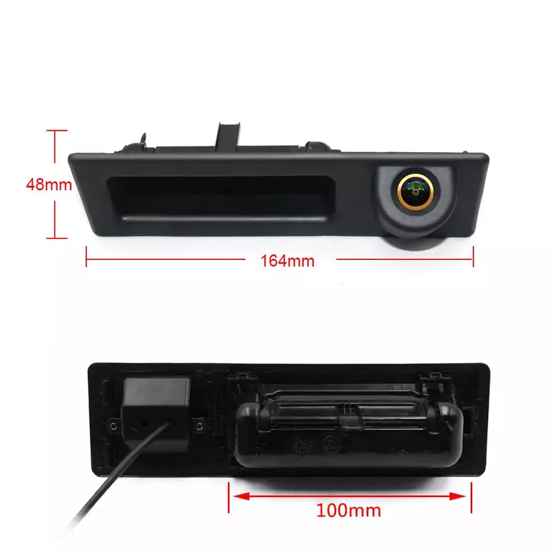 Uchwyt bagażnika 1080P typu "rybie oko" tylna kamera samochodowa dla BMW 2 3 5 7 serii X1 X3 X4 X5 F30 F32 F36 F10 F11 F25 F48 Parking rewers