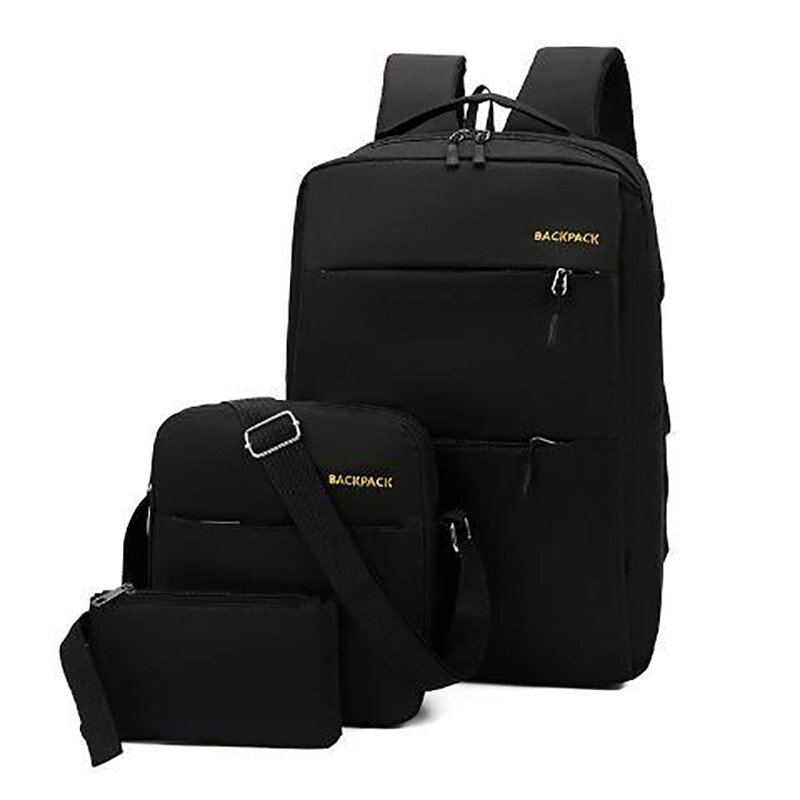 3PCS Storage Bag Backpack Package Double-Shoulder Bag Storing Travel Business Casual Home Suitcase