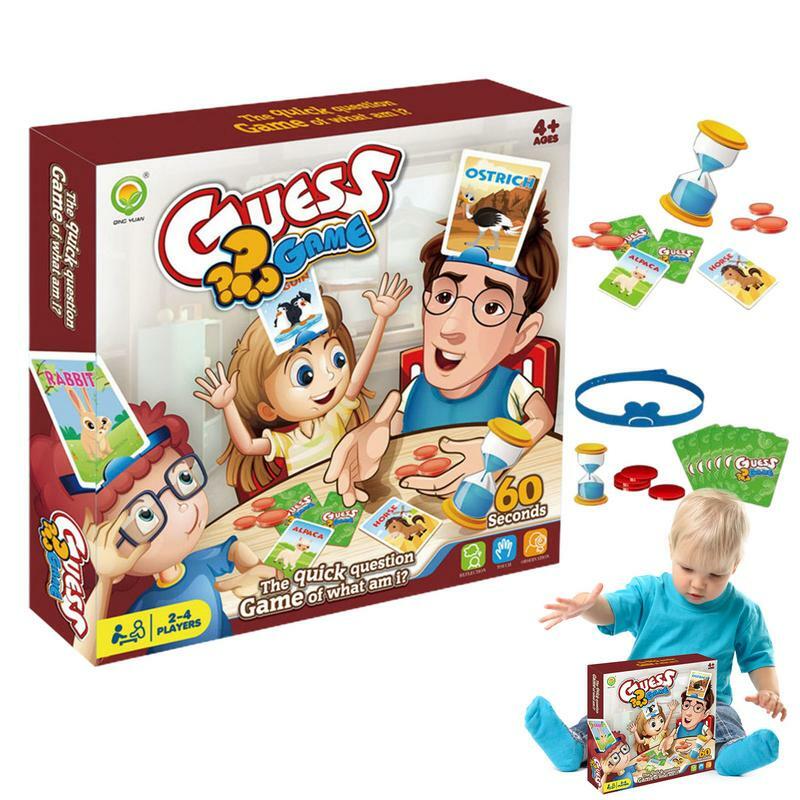 Le carte da gioco di indovinare immagine gioco da tavolo per bambini gioco di allenamento del cervello giocattolo giochi da tavolo classici interattivi per bambini