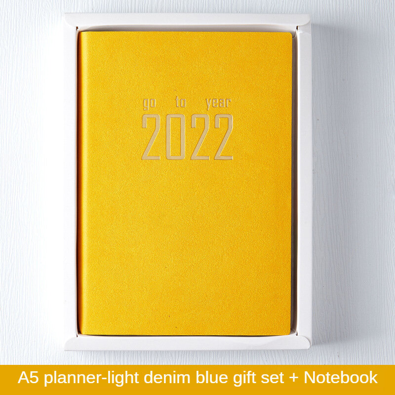 Manual de eficiencia A5, planificador diario de 2022, cuaderno de gestión del tiempo, 365