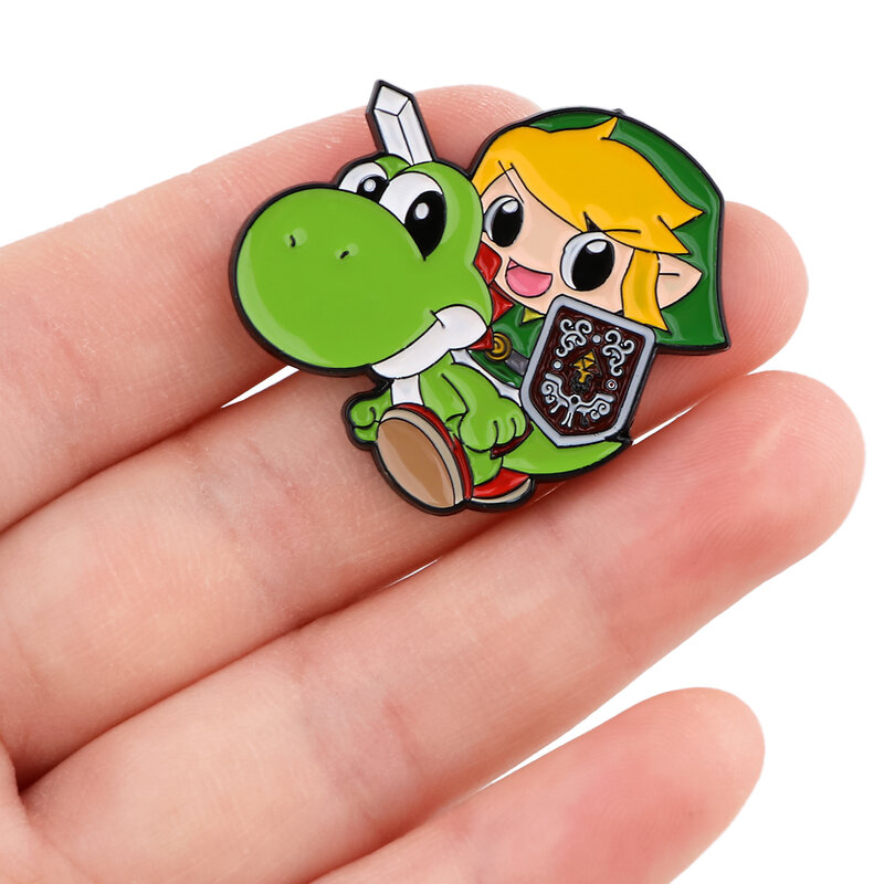 Cute Cartoon Game Mario Enamel Pins Women's Brooches Lapel Pins for Backpacks Anime Briefcase Badges Accessories Gifts