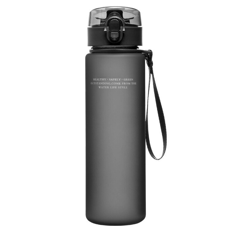Botella de agua deportiva sin BPA, botella portátil de alta calidad para excursión y senderismo, a prueba de fugas, 400ml, 560ml