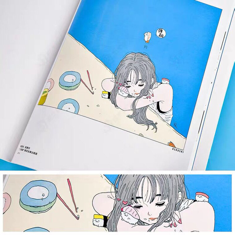 Katorei ilustração pessoal coleção pequeno fresco estética japonesa menina personagens original ilustração design anime livro