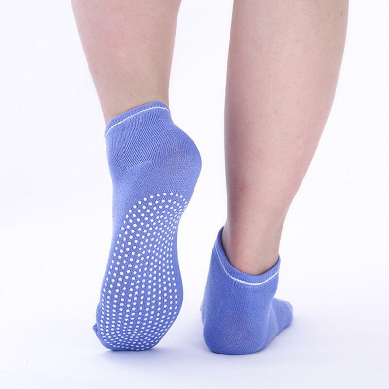 Women High Quality Pilates Socks Anti-Slip Breathable Backless Yoga Socks Ankle Ladies Ballet Dance Sports Socks for Fitness Gym