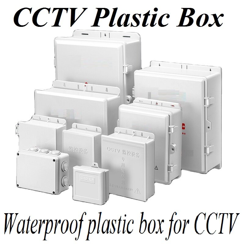 Peralatan Pemantauan Luar Ruangan Kotak Tahan Air Kotak Listrik Kandang Kasus ABS Plastik Tahan Air Disegel Kotak Kawat Persimpangan