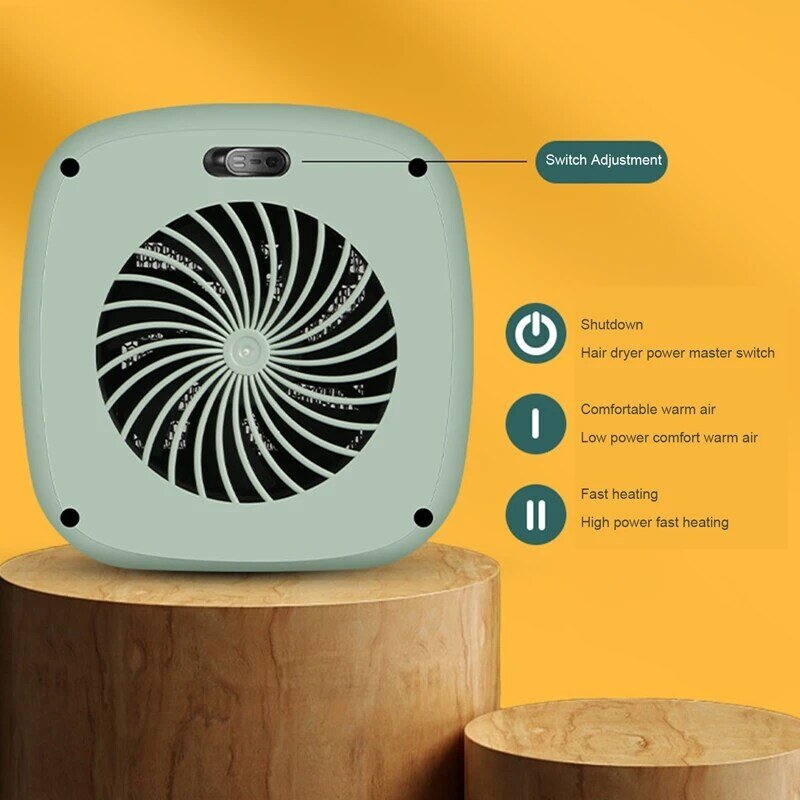 Electric Heater Desktop Mini Heater Home Small Heating Heater Portable Electric Heater EU Plug