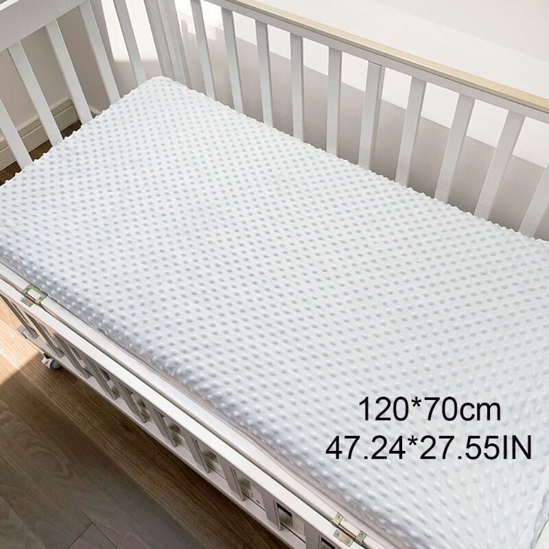ملاءة سرير للأطفال حديثي الولادة مصنوعة من القطن الناعم وواقي مرتبة الفقاعات