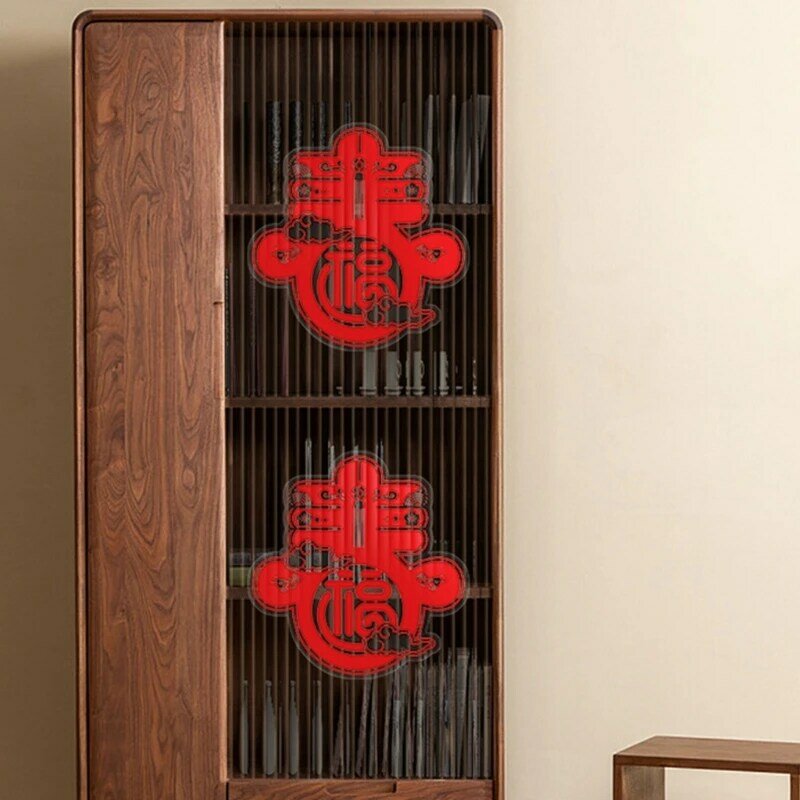 10 個中国新年フーウィンドウステッカー壁ステッカーリビングルーム家の装飾